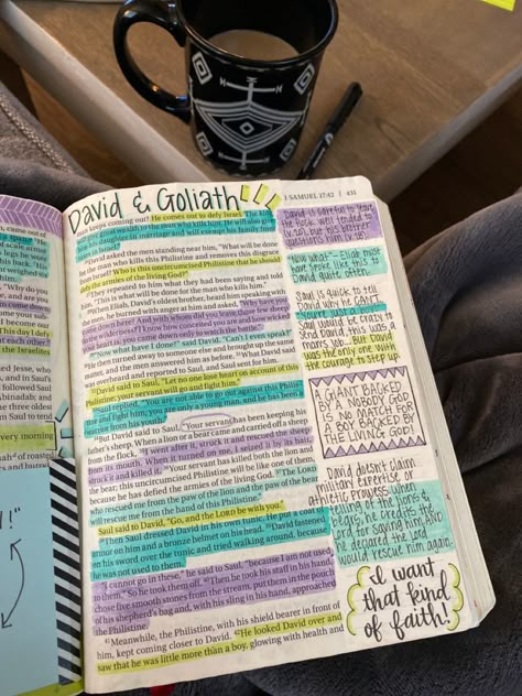 Joshua 3:7 Bible Verse, 1 Samuel 17 Bible Journaling, Note Taking In Bible, She Reads Truth Bible Study, 2 Samuel Bible Journaling, 1 Samuel Bible Study, Bible Journaling In Bible, She Reads Truth Bible Journaling, Daniel Bible Journaling