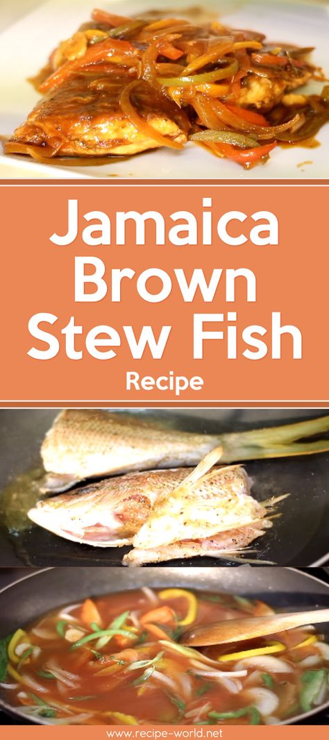 Stew Fish Recipe Jamaican, Stew Fish Recipe, Best Fried Fish Recipe, Brown Stew Fish, Stew Fish, Recipes Jamaican, Fry Fish, Jamaica Food, Jamaican Cuisine