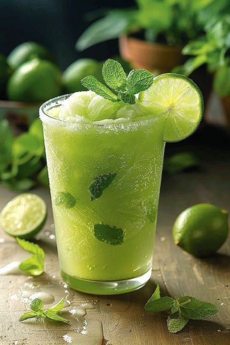 Lemon And Mint Juice, Lemon Mint Juice, Mint Lemonade Recipe, Mint Juice, Lemonade Juice, Mojito Drink, Mint Drink, Mint Smoothie, Lemon Frosting