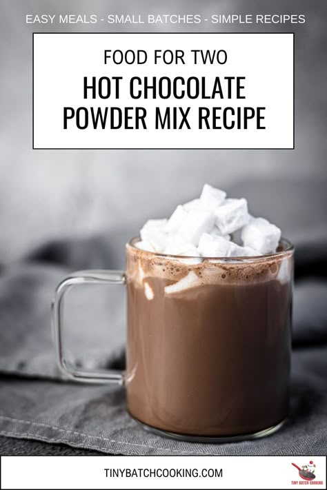 Craving a cozy cup of hot chocolate? This Hot Chocolate Powdered Mix for One is just what you need! Perfectly portioned for a single serving, it’s super simple to make and customizable to your taste. Just mix, add hot water or milk, and enjoy a rich, comforting treat any time you want a sweet pick-me-up! Hot Chocolate With Powdered Milk, 1 Cup Hot Chocolate Recipe, Homade Hot Chocolate Mix Recipe, Homemade Hot Chocolate For One, Powdered Hot Chocolate Mix Recipe, Hot Chocolate Mix Without Powdered Milk, Single Serve Hot Chocolate Recipes, Instant Hot Chocolate Recipes, Single Hot Chocolate Recipe