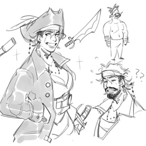 Pirate Hat Drawing, I Am Weird, Pirate Art, Oc Drawings, Ship Drawing, Reference Drawing, Dope Art, I'm In Love, Character Design References