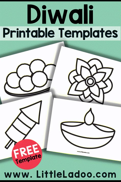 Diwali Craft Templates Diwali Coloring Pages Free Printable, Diwali Art For Toddlers, Simple Diwali Craft, Diwali Free Printables, Diwali Ideas For Preschool, Divali Ideas Crafts Preschool, Diwali For Kindergarten, Diwali Preschool Crafts, Diwali Colouring Pages For Kids