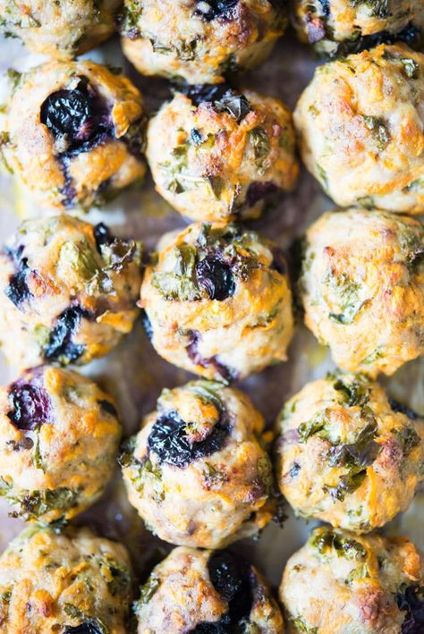 Healthy But Delicious Breakfast Recipes, Whole 30 Blueberry Recipes, Blueberry Meatballs, Aip Breakfast Recipes Easy, Aip Breakfast Ideas, Sweet Potato Meatballs, Aip Breakfast Recipes, Breakfast Meatballs, Paleo Breakfast Ideas