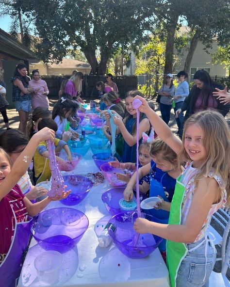 🎂 Slime-tastic Birthday Bash: Make Every Moment Unforgettable 🌟 Celebrate with a splash of color and fun! Our slime party brings joy and laughter to kids of all ages. Perfect for memorable birthdays. Dive into the gooey goodness today! #SlimeBirthday #KidsPartyMagic #JoyfulCelebrations #BirthdayFun #SlimeCrafts #PartyIdeasForKids #UnforgettableMoments #FunForAllAges #tampa #orlando #centralflorida #coastalpartyentertainment #slumberparty #kidsentertainment #kidsactivities #slimeparty Slime Birthday Party Ideas, Slime Party Ideas, Slime Station, Slime Making Party, Party Entertainment Ideas, Slime Birthday Party, Bubbly Slime, Slime Birthday, Slime Making