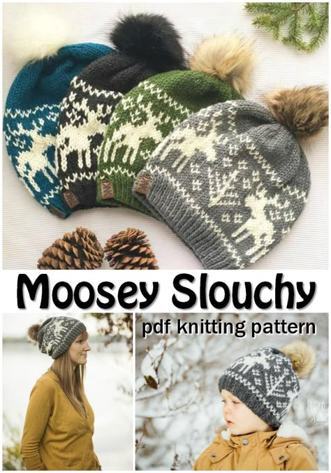 More Gorgeous Hats! - Pompom Yarn, Winter Hat Pattern, Maglia Fair Isle, Best Winter Hats, Knitting Terms, Winter Skiing, Fair Isle Knitting Patterns, Knitting Patterns Free Hats, Bonnet Crochet