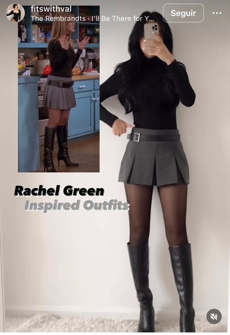 Estilo Rachel Green, Look 80s, Looks Hip Hop, Rachel Green Outfits, 90’s Outfits, Fest Outfits, 90s Inspired Outfits, Green Outfits, Chique Outfits