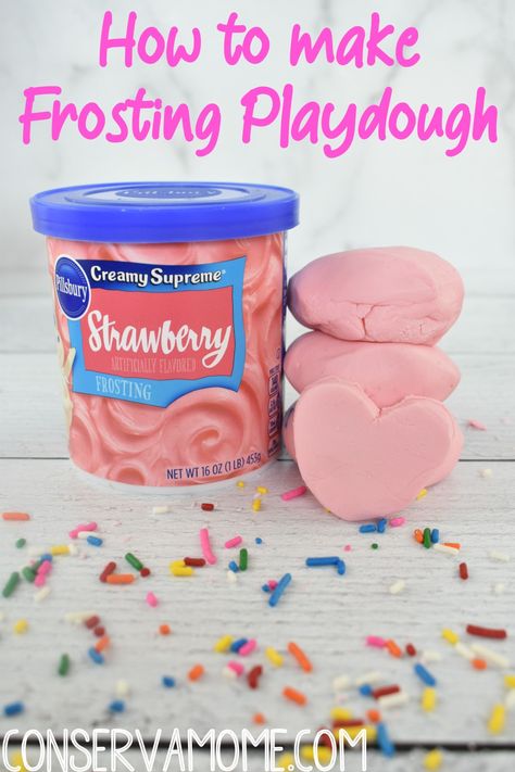 Kids love playdough. They especially love fun playdough and edible playdough because of how unique it is. Here's one of my favorite edible playdough recipes everyone will love. Check out how to make Playdough from Frosting  an Edible Playdough  with only 2 Ingredients! #frostingplaydough #edibleplaydough