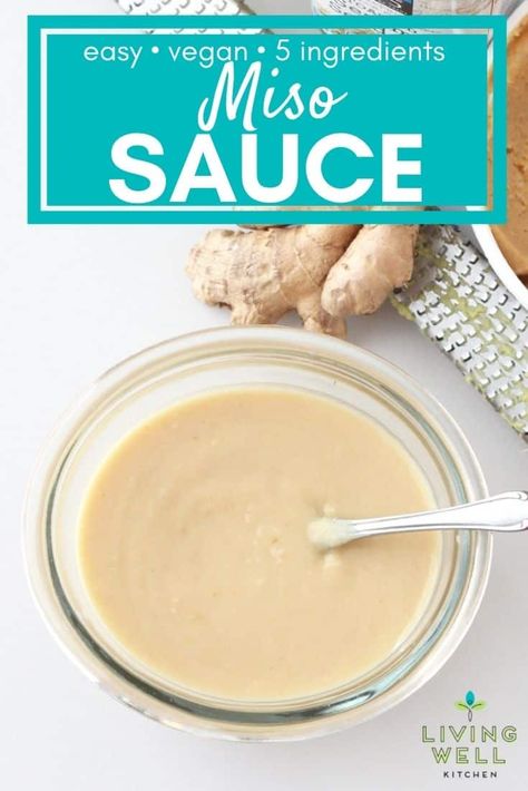 How to make Miso Dressing. This easy miso sauce recipe using white miso is a versatile sauce that adds flavor to any dish. It's a great way to incorporate more fermented foods into your diet. This tasty vegan sauce or salad dressing makes everything taste better. Make Ahead Dressing, Miso Sauce Recipe, Miso Dressing Recipe, Miso Salad Dressing, Miso Salad, Lazy Recipes, Miso Recipe, Miso Glazed Salmon, Miso Sauce