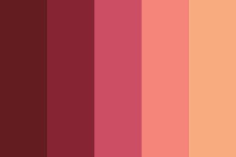 Peach Complimentary Colors, Raspberry Color Palette, Sunset Room, Peach Color Palettes, Custom Lipstick, Lipstick Colour, E T, Colour Pallets, Color Schemes Colour Palettes