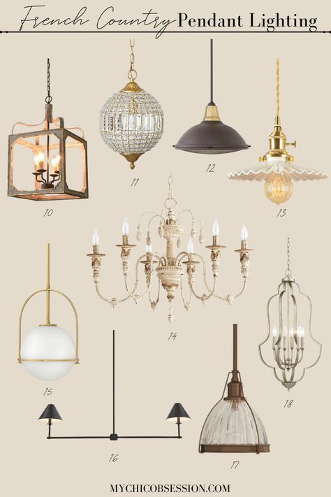 French Provincial Lighting, French Country Kitchens Ideas, French Country Light Fixtures, Pendant Lighting Ideas, French Country Dining Room Decor, Country Light Fixtures, Country Pendant Lighting, Country Kitchen Lighting, French Country Lighting