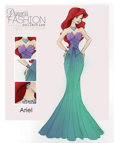 Ariel outfit Princes Disney, Disney Princess Fashion, Princess Fashion, Princess Ariel, Princesa Disney, Disney Princess Art, World Of Disney, Disney Fashion, Ariel The Little Mermaid