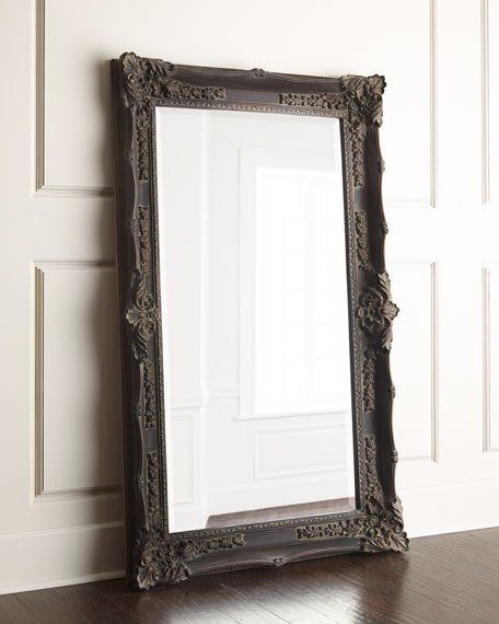 NMF17_H56QT Mirrors Decor, French Floor, Decor Mirror, Floor Mirrors, Interior Paint Colors, Mirror Mirror On The Wall, Mirror On The Wall, Antique Inspiration, Beveled Mirror