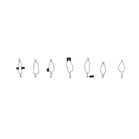 Zean Macfarlane on Instagram: “Queue - Zean Macfarlane #architecturepeople #architecturedrawing #people #queue #blackboxes #silhouette #outline #line #lineup #draw…” Zean Macfarlane, Human Sketch, People Png, Architecture Portfolio Design, Architecture Graphic Design, Architecture People, Sketches Of People, Architecture Collage, Architecture Graphics