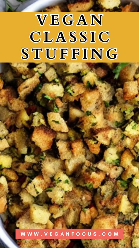 Enjoy your holiday feast with our delectable Vegan Classic Stuffing. It’s a timeless side dish crafted with wholesome, vegan-friendly ingredients. This hearty stuffing has the comforting flavors of seasoned bread, sautéed vegetables, and a symphony of herbs and spices. Whether it’s Thanksgiving, Christmas, or any special gathering, our vegan stuffing brings the warmth of tradition to your table. It’s a flavorful and plant-based addition that harmonizes perfectly with your celebration.
#stuffing Best Vegan Stuffing Thanksgiving, Vegan Thanksgiving Stuffing Recipes, Plant Based Stuffing Thanksgiving, Vegan Stuffing Casserole, Easy Vegan Stuffing, Vegan Turkey Stuffing, Vegan Stuffing Recipe Thanksgiving, Stuffing Recipes Vegan, Vegan Thanksgiving Dressing