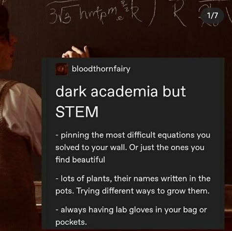 Dark Academia Stem Aesthetic, Secret Academia, Science Academia Aesthetic, Stem Dark Academia, Types Of Academia, Dark Academia Science, Stem Academia, Science Academia, Stem Aesthetic