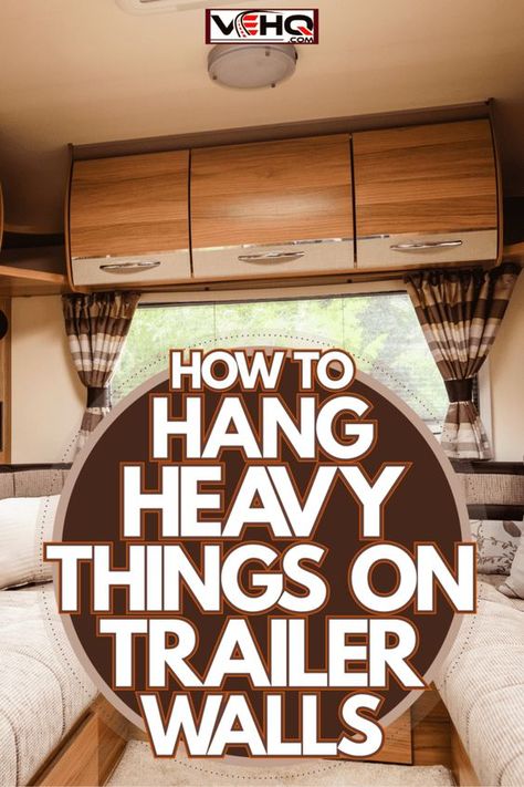 How To Hang Things On Rv Walls, Rv Tv Storage Ideas, Teardrop Trailer Decor, Hanging Pictures In Rv, How To Hang Things In An Rv, Trailer Wall Ideas, Rv Wall Storage, Diy Rv Remodel Ideas, Camper Shelving Ideas