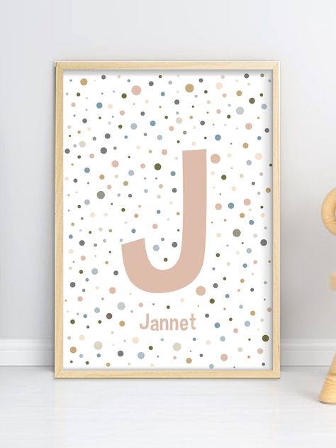 Nursery Letter Art, Baby Name Art, Monogram Wall Decor, Monogram Printable, Initial Wall Art, Baby Nursery Wall Art, Monogram Wall Art, Kids Room Poster, Nursery Monogram