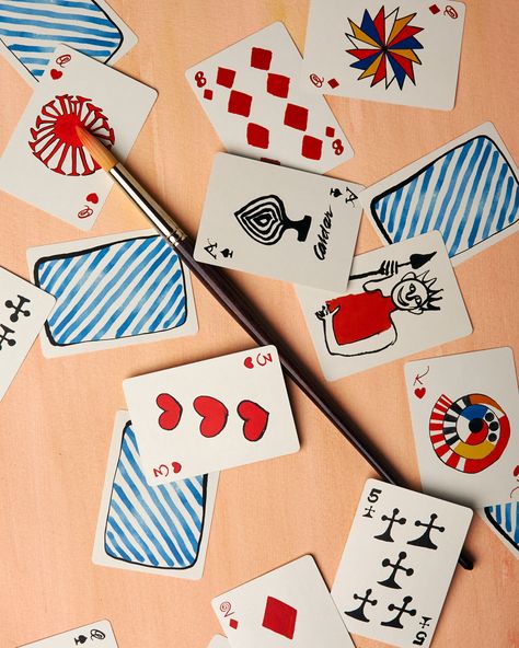 Designing Playing Cards, Playing Card Collection, Themed Playing Cards, Crafts With Playing Cards, Painted Card Deck, Playing Card Design Ideas, Diy Deck Of Cards, Playing Cards Design Art, Painted Deck Of Cards