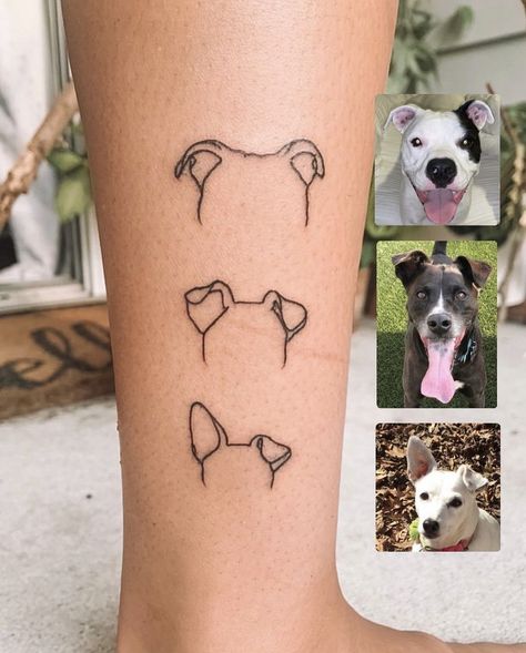 Tattoos For 3 Dogs, Tattoos For Your Dog, Two Dogs Tattoo, Subtle Dog Tattoo, Dog Inspired Tattoos, Tattoo For Dog, Sunday Tattoo, Tatoo Dog, Pet Memorial Tattoo