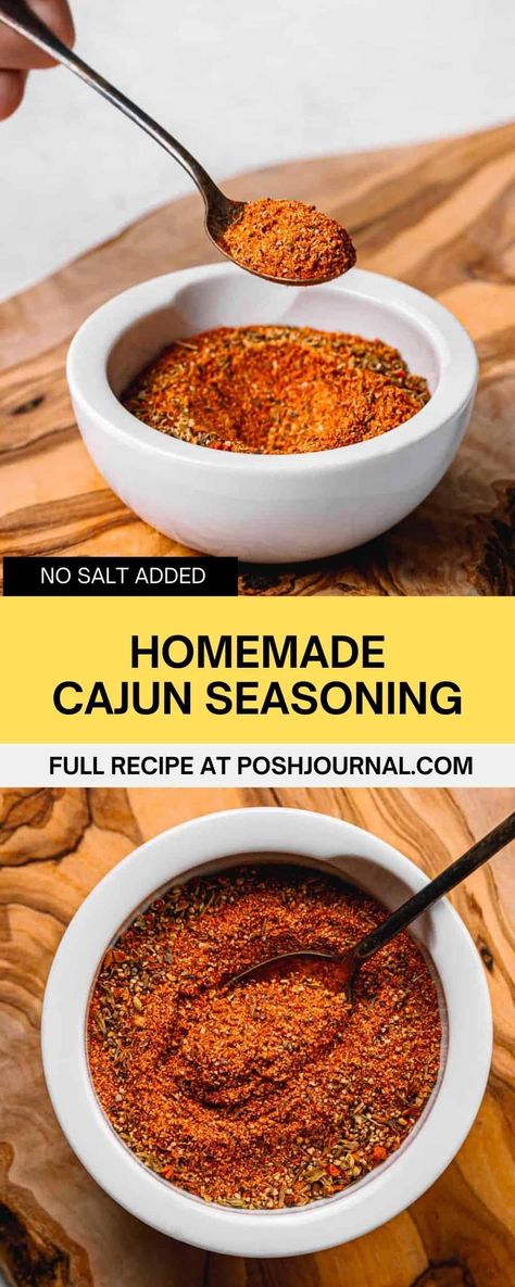 Salt Free Cajun Seasoning Recipe, Cajun Spice Recipe, Cajun Seasoning Recipe, Recipes Under 30 Minutes, Cajun Seasoning Mix, Cajun Spice Mix, Homemade Cajun Seasoning, Cajun Spice, Spice Blends Recipes