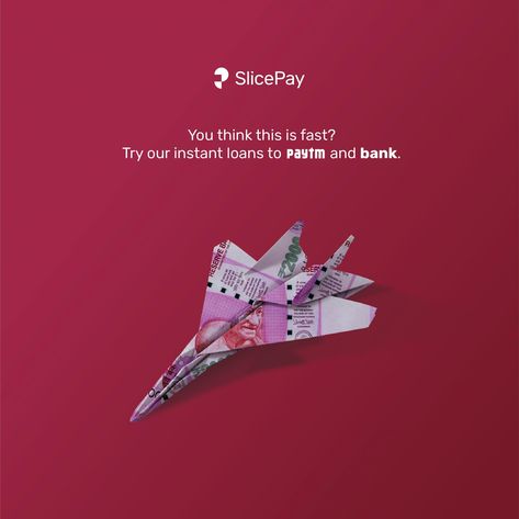 SlicePay Print Advert By Royart: Money Transfer to Bank and Paytm | Ads of the World™ Travel Insurance Creative Ads, Banking Creative Ads, Money Transfer Creative Ads, Money Creative Ads, Bank Ads Creative, Finance Creative Ads, Bank Creative Ads, Loan Ads, Finance Ads