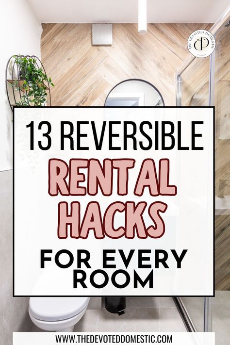 How i wish i knew about these 13 mind-blowing rental hacks sooner! These genius ideas & diy hacks are SO good! With these, you can easily elevate your apartment, and I mean EVERY room, on a budget! So when it comes to rental apartment ideas, this guide is a must-read! Rental Hacks How To Decorate, How To Decorate Rental Home, Rental Room Decor Ideas, Updating A Rental Home, How To Make A Rental Look Better, Rent Decorating Ideas, How To Decorate An Apartment On A Budget, Home Decor For Rental Homes, Decorate Rental Home