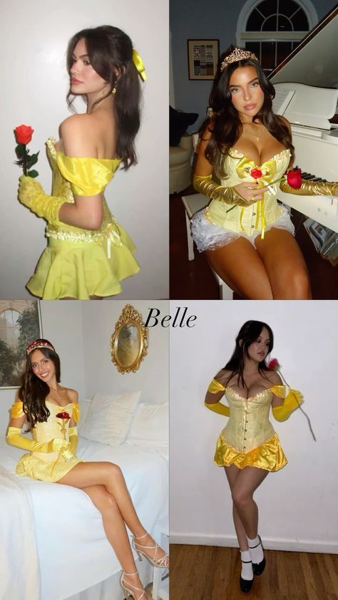 Beauty And The Beast Dress Up, Beauty Beast Costume, Cute Disney Costumes For Women, Belle And Adam Costume, Belle And Snow White Costume, Beauty And The Best Costume, Belle Costumes Women, Halloween Costumes Beauty And The Beast, Beauty And Beast Couple Costume