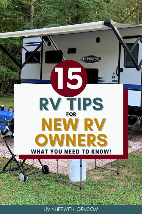 Rving Ideas Rv Camping, Rv Must Haves, Rv Camping Trips, Rv Awning, Rv Camping Checklist, Full Time Rv Living, Rv Camping Tips, Camper Hacks, Camper Organization