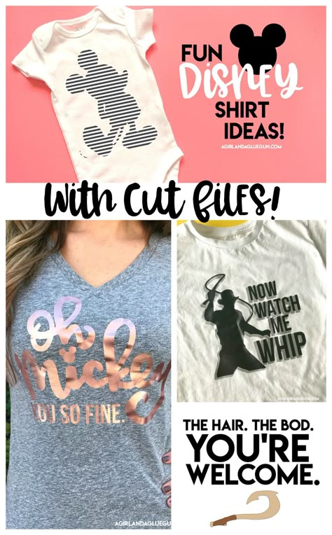 Cute Disney shirt cut files for your silhouette and cricut svg!! grab some expressions vinyl and start creating #cameo #cricut #vinyl - A girl and a glue gun Disney Shirt Ideas For Women, Disney World Tshirt Ideas, Blog Fonts, Shirt Svg Free, Cute Disney Shirts, Vacation Items, Disney Cricut, Disney Shirt Ideas, Cricut Disney