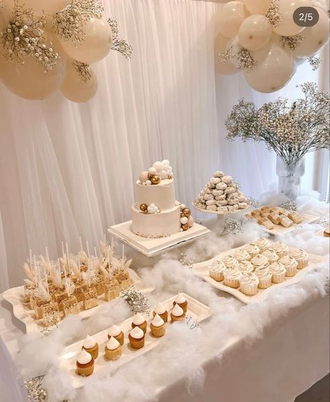 Cloud Baby Shower Theme, Cloud Theme, Idee Babyshower, Bridal Shower Inspo, Baby Shower Theme Decorations, Moon Baby Shower, Shower Desserts, On Cloud Nine, Baby Gender Reveal Party