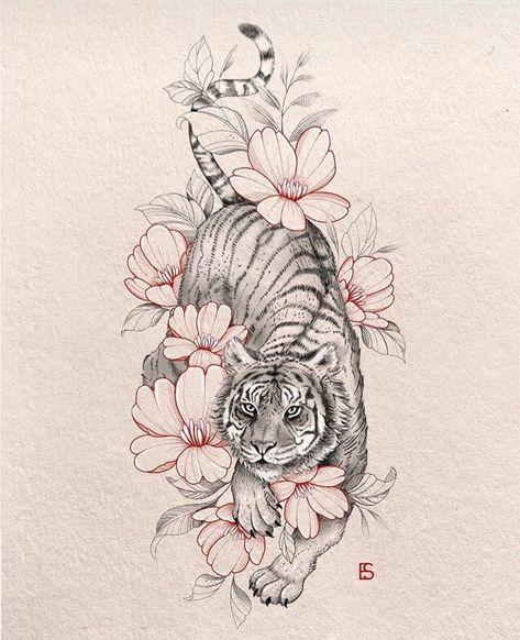 Back Tattoos Tiger, Tiger Forearm Tattoo Women, Lion Back Tattoo Women, Lion Spine Tattoo, Back Tattoo Tiger, Tiger Tattoo Back, Tattoo Designs Tiger, Women Calves Tattoo, Tiger Back Tattoo