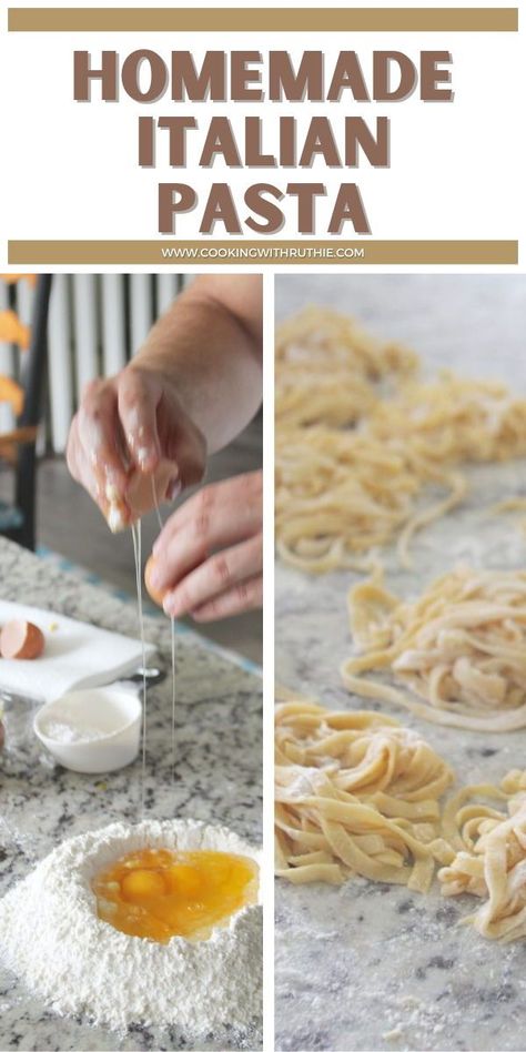 Unleash your inner pasta chef with our Homemade Italian Pasta Noodles Recipe! Learn the art of making perfect pasta from scratch with simple ingredients. Elevate your meals with the authentic taste and texture of homemade pasta. 🍝🇮🇹 #HomemadePasta #ItalianCooking #PastaLover #homemadepasta || cookingwithruthie.com Best Homemade Noodles Recipe, Homemade Italian Noodle Recipes, Homemade Bucatini Pasta, Make Your Own Pasta Noodles, 00 Pasta Recipe, How To Make Low Carb Pasta, Pasta Dough Recipes 00 Flour, Fresh Homemade Pasta, Italian Pasta Dough Recipes