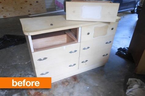 Before & After: Grandma's Bedroom Set Revealed Reclaimed Headboard, Cheap Hardwood Floors, Simple Coat, Blue Bathroom Tile, Old Bedroom, Formica Countertops, Renovation Inspiration, Room Transformation, House Inside