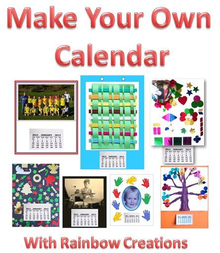 Make Your Own Calendar - ideal craft activity for children to make and give Childrens Calendar Ideas To Make, Calendar Ideas For Kids To Make Schools, Calendar Ideas For Kids To Make, Winter Art Crafts, Christmas Crafts For Children, Infant Learning, Brownie Guides, Toddlers Crafts, Gift Ideas From Kids