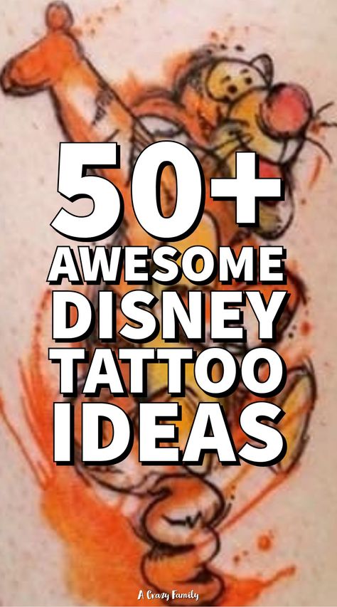 Creative Disney Tattoos, Disney Men Tattoo, Fun Disney Tattoos, Mother And Son Disney Tattoos, Disney Calf Tattoos For Women, Mens Disney Tattoos, Disney Daughter Tattoo, Disney Parks Tattoo Ideas, Disney Tattoos Small Matching