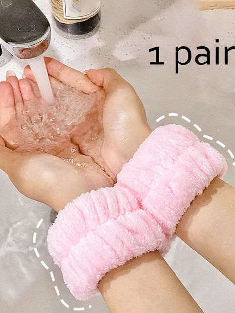 Face Washing Wristbands-Absorbent Wristband For Washing Face, 1 Pair Microfiber Wrist Wash Band Towel, Makeup Skincare Yoga Sport Prevent Liquids Spilling Down Arm Travel EssentialsI discovered amazing products on SHEIN.com, come check them out! Shein Order, Shein Wishlist, Face Brush Cleansing, Wrist Brace, Washing Face, Preppy Christmas, Facial Cleaning, Beauty Products Photography, Hand Wrist