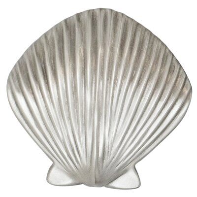 Sea Life Artists, Marine Life Artists, Beach Theme Kitchen, Shell Knob, Nickel Metal, Crystal Knobs, Scallop Shell, Coastal Kitchen, Scallop Shells