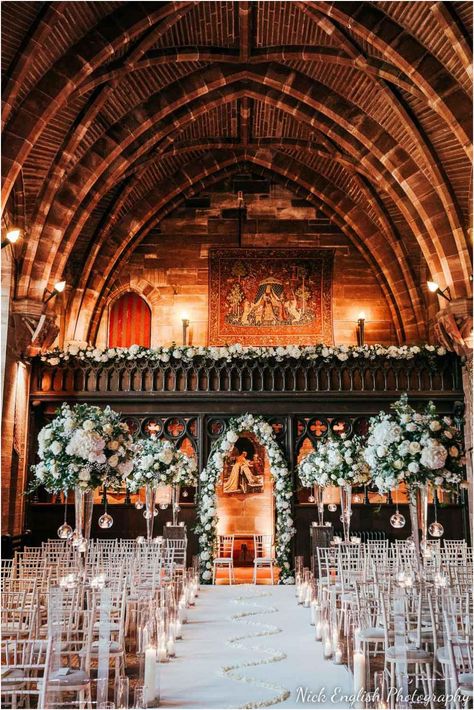 Flower Bridesmaid Dress, Peckforton Castle, English Photography, Blue And Blush Wedding, Castle Weddings, Winter Wedding Venues, Dream Wedding Reception, Castle Wedding Venue, Elegant Wedding Venues