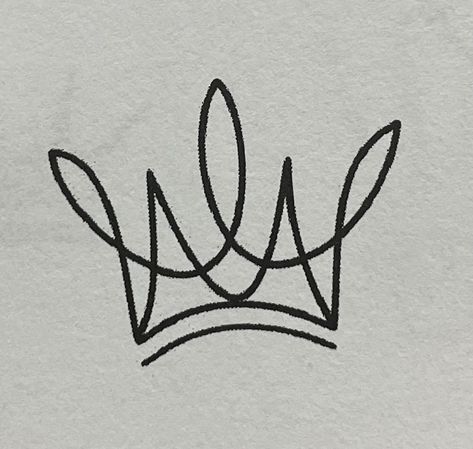 Tiara Tattoo Small Simple, Single Line Crown Tattoo, Abstract Crown Tattoo, Simple Tiara Drawing, Simple Tiara Tattoo, Dissent Collar Tattoo, Celtic Crown Tattoo, Crown Fine Line Tattoo, Queens Crown Tattoo