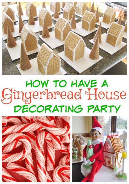 How To Host a Gingerbread House Decorating Party! Gingerbread House Beginner, Easy Cheap Gingerbread House, Easy Diy Gingerbread House With Kids, Gingerbread Houses Ideas For Kids, Making Gingerbread Houses With Kids, Easy Gingerbread Houses For Kids To Make, Easy Ginger Bread Houses, Easy Graham Cracker Gingerbread House, Easy Diy Gingerbread House