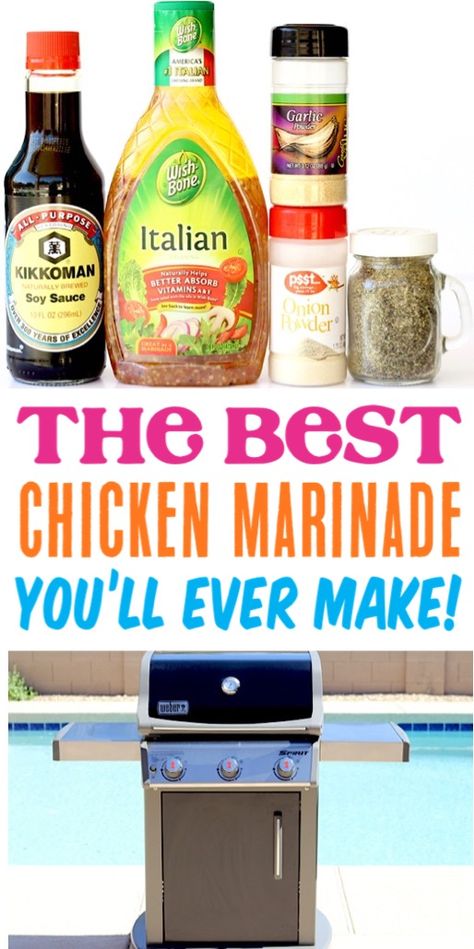 Savory Chicken Marinade Recipe! {Just 5 Ingredients} - The Frugal Girls Italian Chicken Marinade For The Grill, Chicken Marinade For Oven, Marinates For Chicken, Chicken Marinades For The Grill, Savory Chicken Marinade, Chicken Marinade For The Grill, Italian Marinade For Chicken, Chicken Breast Marinade Recipes, Chicken Breast Marinade