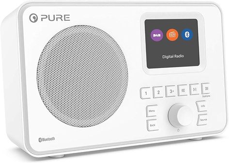 Pure ELAN-ONE FM/DAB+ Radio with Bluetooth - White : Amazon.co.uk: Sports & Outdoors Dab Radio, Pc Video, Digital Radio, Video Games Pc, Christmas 2023, Fm Radio, Color Names, Egift Card, Audio Video