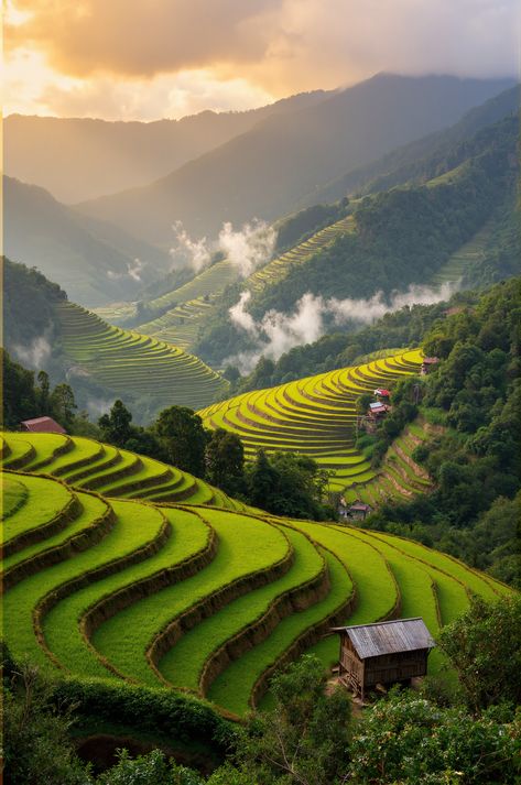 A stunning photograph capturing the majestic beauty of rice terraces of banaue. This image reveals the intricate details and natural wonder of the Philippines. Philippines Province Aesthetic, Banaue Rice Terraces Philippines, Banaue Rice Terraces, Banaue, Arabic Clothing, Philippines Culture, Filipino Culture, Rice Terraces, Motion Graphic