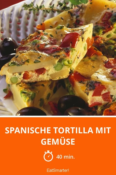 Tortilla Espanola, Spanish Potato Frittata Recipes, Potato Omelette Spanish, Vegetarian Paella Spanish, Eat Smart, European Food, Cooking Kitchen, Party Snacks, Low Carb