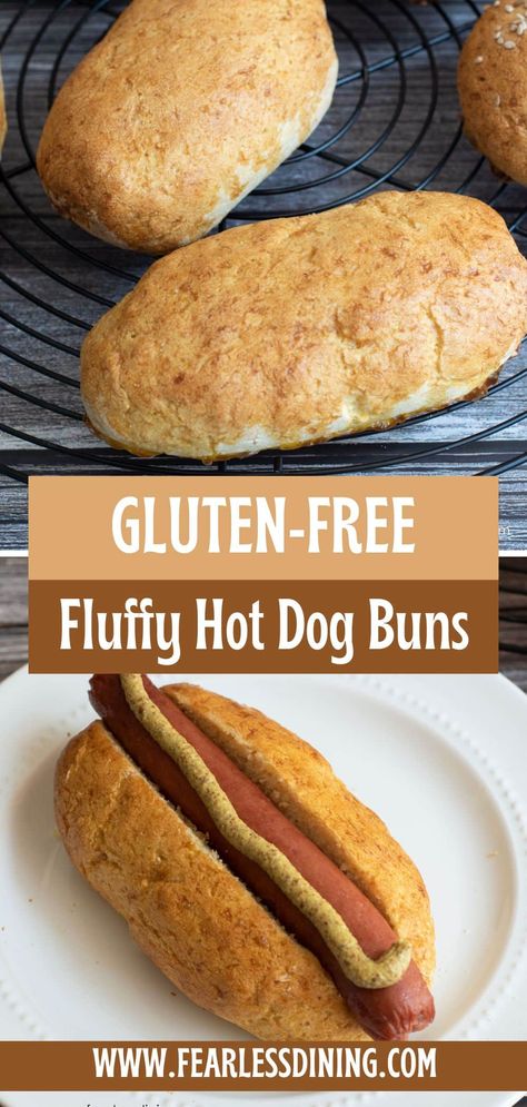 Gluten Free Hot Dog Buns, Gluten Free Hot Dogs, Homemade Hot Dog Buns, Hot Dog Buns Recipe, Gluten Free Hamburger Buns, Homemade Hot Dogs, Dog Brands, Hot Dog Bun, Homemade Buns