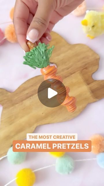 Pinners Conference + Expo on Instagram: "Obsessed with these caramel pretzel carrots for ✨ Make it Monday ✨ and just know they are going to be a huge hit this Easter! Go follow @bakedbyprecious for more spring and Easter treat ideas. You won’t regret it! 🙌🏼

#caramelpretzelsrods #carrotspretzelrods #eastertreats #springtreats #pretzelrods #caramelpretzels" Easter Pretzel Rods, Caramel Pretzels Rods, Easter Treat Ideas, Pinners Conference, Caramel Pretzels, Spring Treats, Make It Monday, Pretzel Rods, Treat Ideas