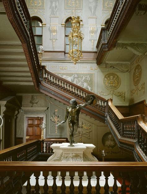 Look inside Houghton Hall, Rose Hanbury and David Cholmondeley's Norfolk estate down the road from Prince William and Kate Middleton Staircase Room, Queen Elizabeth Ii Wedding, Rose Hanbury, Rich Interior, Gilded Furniture, Anmer Hall, Velvet Bedroom, Houghton Hall, Prince William And Kate Middleton