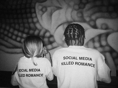 The only shirt you need. “Social Media Killed Romance” Tee Available now. Preorder takes 2-3 weeks. (ONLY 100 SHIRTS AVAILABLE) US & International Social Media Ruined Romance, Social Media Killed Romance Hoodie, Social Media Ruins Relationships, Swag Photos, Social Aesthetic, Quotes On Shirts, Only You, Social Media Aesthetic, Less Social Media