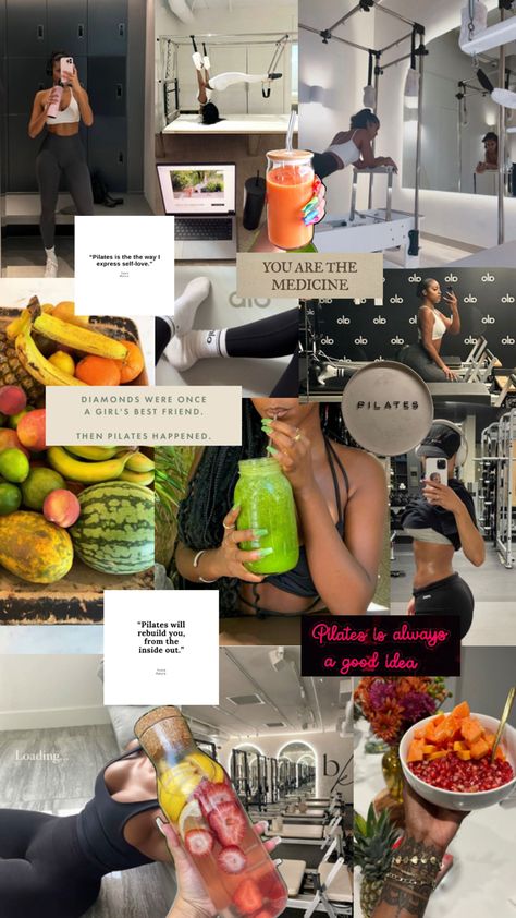 Luxury Pilates aesthetic, Holistic lifestyle, wellness and fitness Black Woman Aesthetic, John 15 7, Pilates Aesthetic, Wellness Workshop, Step Goals, Fitness Vision Board, My 30s, Holistic Diet, Pilates Body