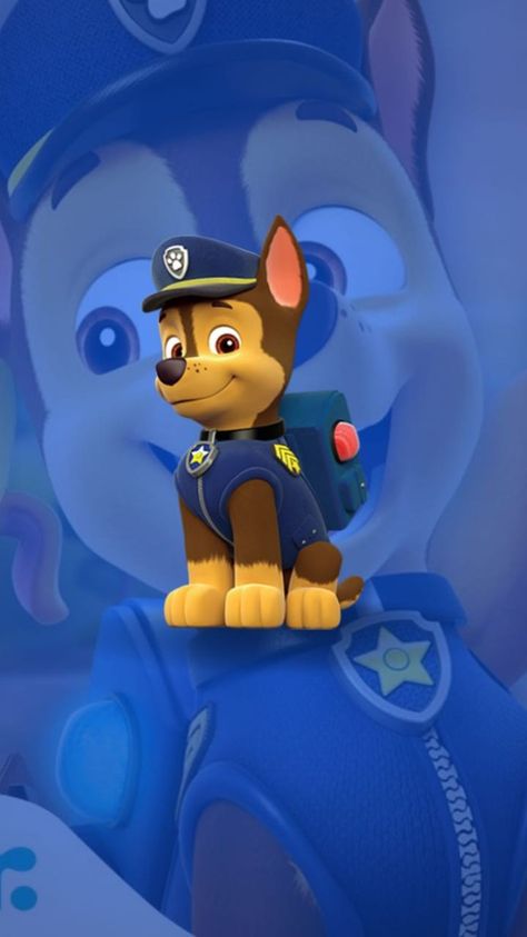 Chase Paw Patrol Wallpaper, Jungle Book Bagheera, Paw Patrol Wallpaper, Dog Paw Drawing, Chase X Skye, Paw Patrol 4, Paw Patrol Png, Paw Patrol The Mighty Movie, Imprimibles Paw Patrol